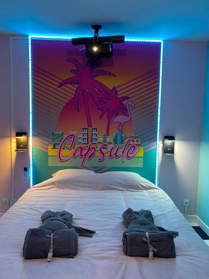Capsule Miami Vice - Jacuzzi - Billard - Ecran Cinema & Netflix - Ping-Pong - Nintendo & Jeux- Liévin Exterior foto